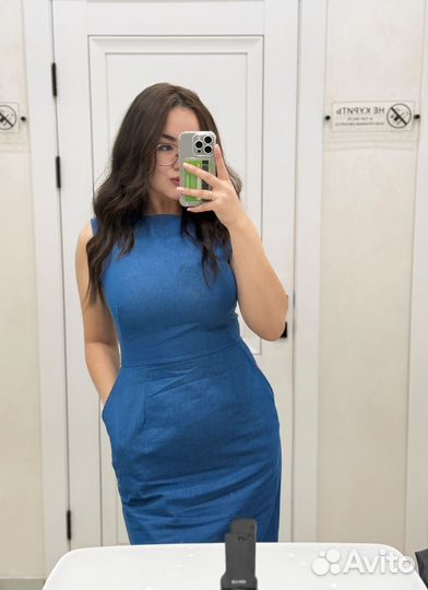 Джинсовое платье