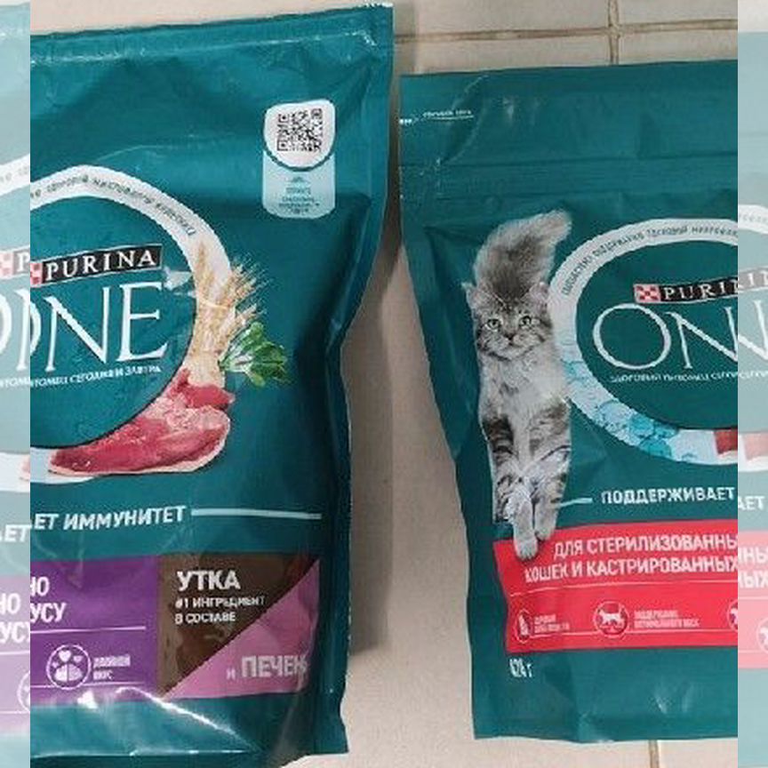 Сухой корм для кошек purina one утка и говядина