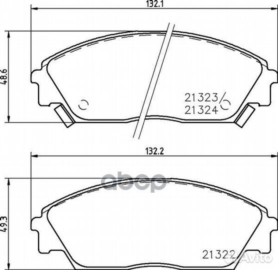 Колодки тормозные дисковые перед (PF-8191)