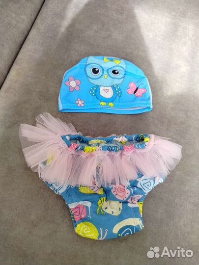 Трусики и шапочка для плавания
