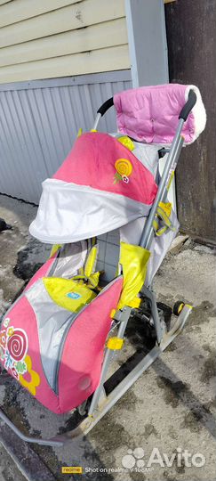 Детские санки коляска бу