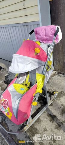Детские санки коляска бу
