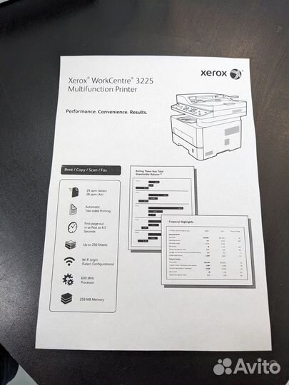 Лазерный принтер мфу Xerox 3225DN Wi-Fi