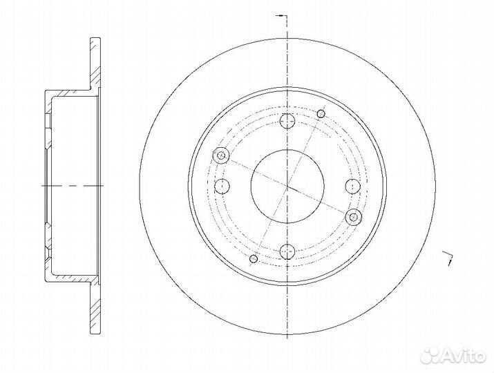 Диск тормозной G-brake GR-01325 GR-01325 G-brake