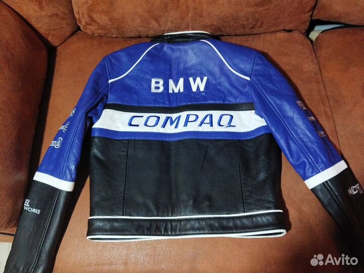 Мотокуртка кожаная