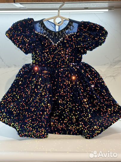 Детское нарядное платье 86 размер