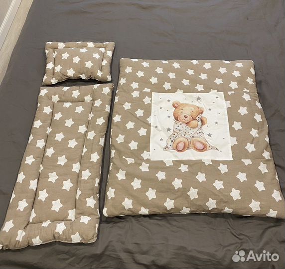 Комплект в коляску(подушка,матрас,одеяло)