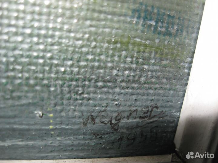 Церковь на озере Ainsr масло картон 1958г Германия