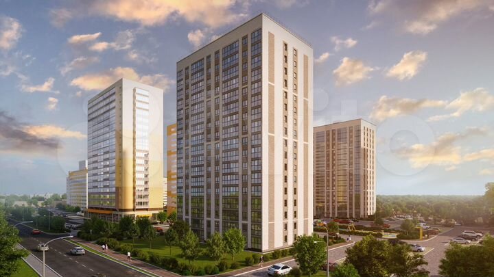 2-к. квартира, 56,6 м², 6/17 эт.