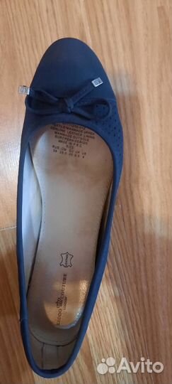 Балетки натуральная замша 39