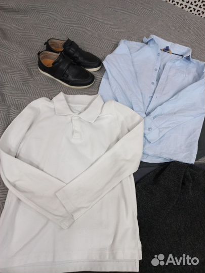 Школьные вещи пакетом 134+обувь