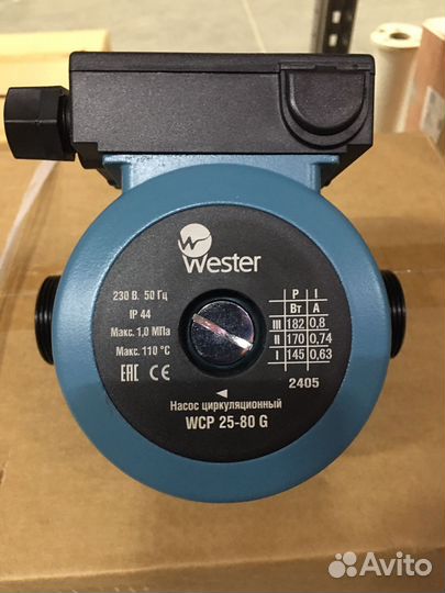 Насос циркуляционный Wester 25-80 WCP 180