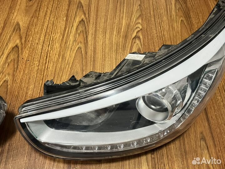 Фара hyundai solaris 1 с линзами LED донор