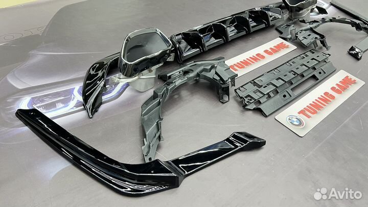 Диффузор BMW G20 M perrformance + насадки 340