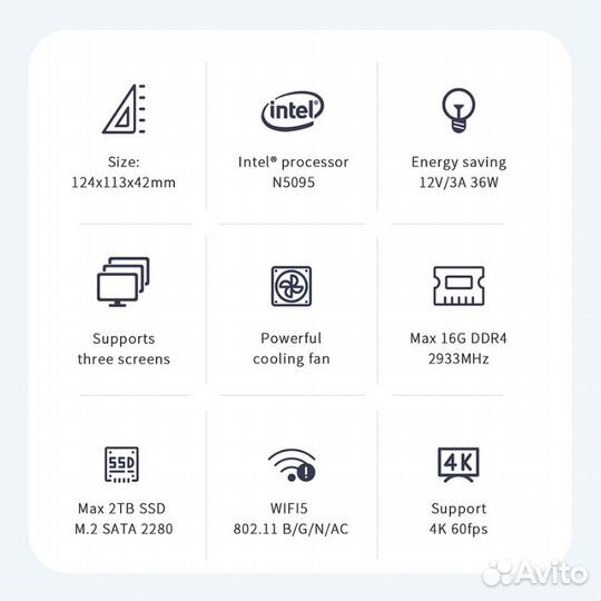 Intel 5095 (2.9 GHz) /DDR4 16Gb (2933 MHz) /M.2 SA