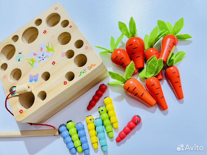Деревянные игрушки монтессори