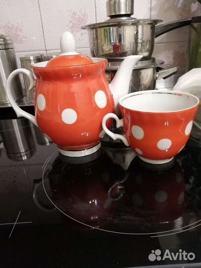 Набор чашек чайн ваза разн