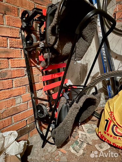 Санки для двойни с колесами