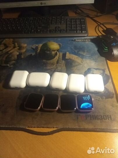 Наушники и часы