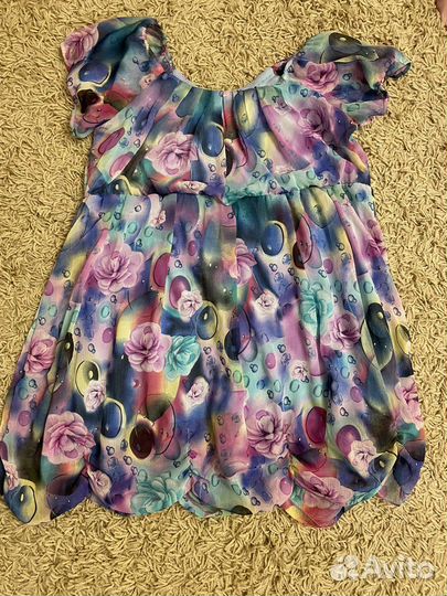 Платье летнее свободного кроя S-M