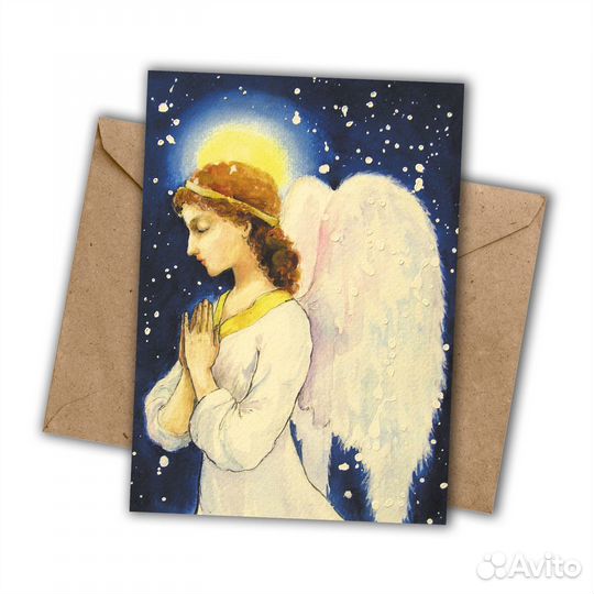 Ангелочки, набор 8 открыток с ангелами