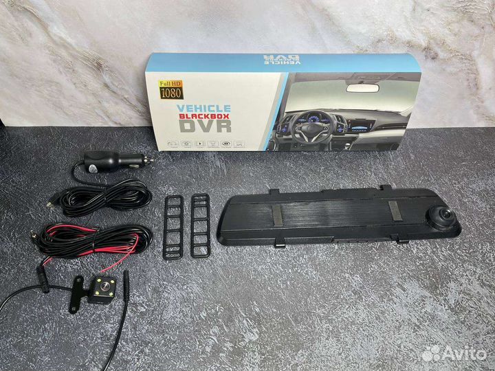 Автомобильное зеркало авторегистратор 2 камеры