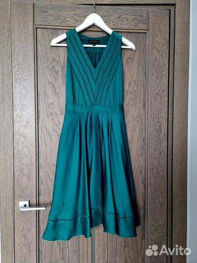 Изумрудное платье Banana Republic размер xs-s