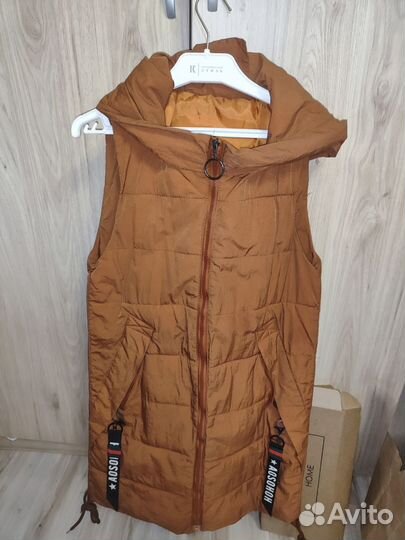 Жилетка женская коричневая