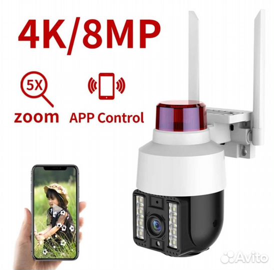 Видео камера 4G Wi-Fi sim
