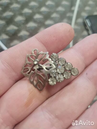 Брошь серебро 875 ранний СССР