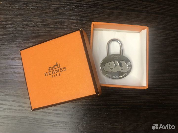 Hermes Lock Charm 2003 Silver оригинал