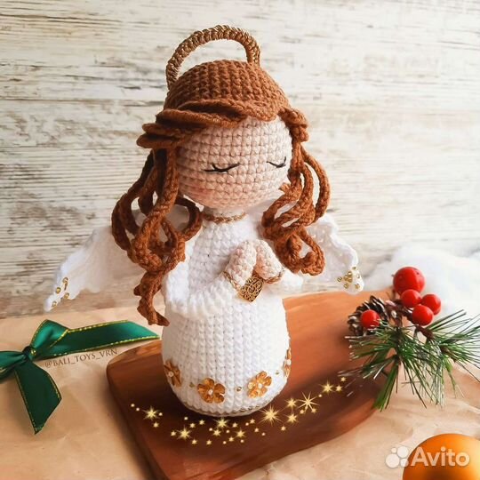 Вязаные куколки с младенцем и Ангелочки