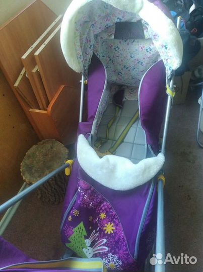 Детские санки коляска