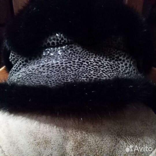 Шапка женская, канад. норка, целиковая