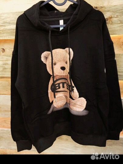 Худи мужское черное