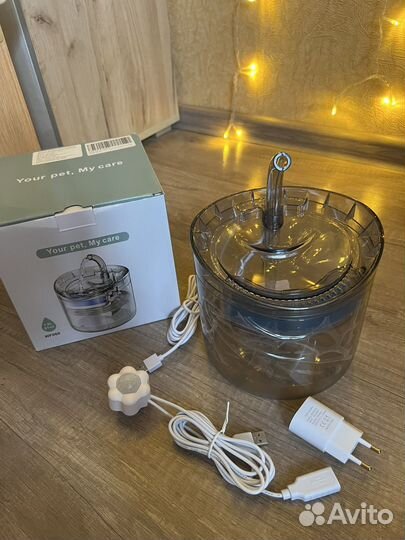 Поилка для животных с датчиком движения бесшумная