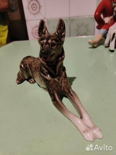 Статуэтка Овчарка лфз СССР