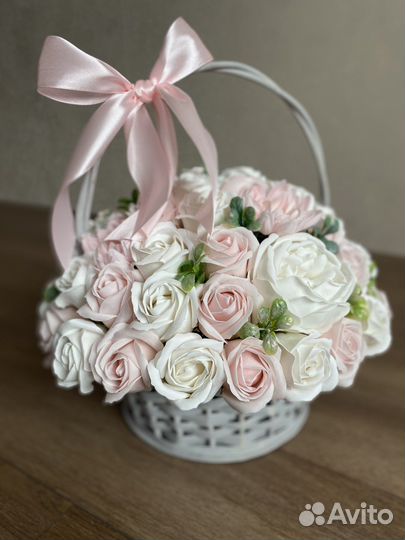 Букет из мыльных цветов