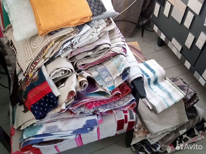 Лоскутки остатки тканей