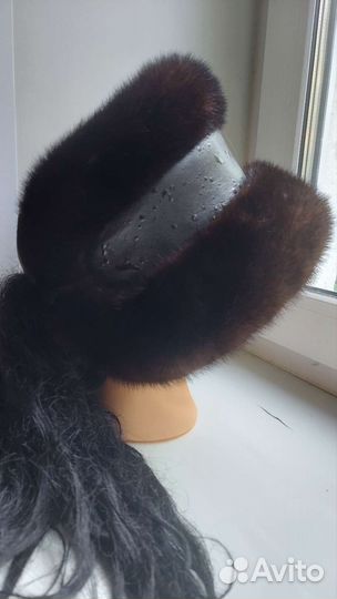 Шапка зимняя норковая женская