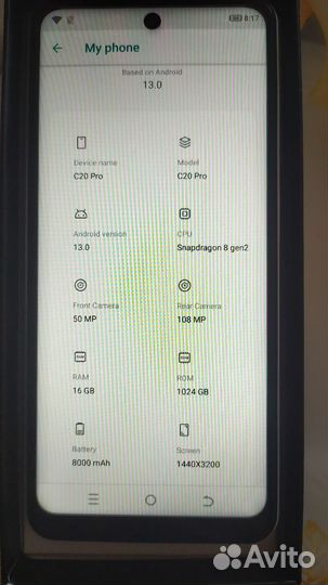 Смартфон C20 Pro новый