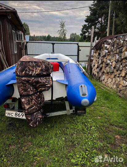 Складная моторная лодка win boat с мотором