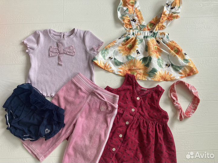 Вещи пакетом на девочку 68 74
