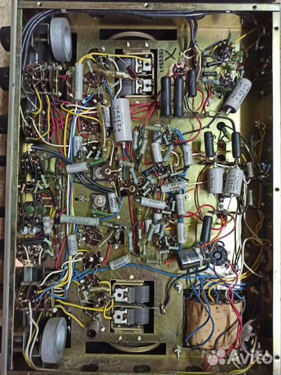 Винтажный ламповый стерео ресивер trio w-25