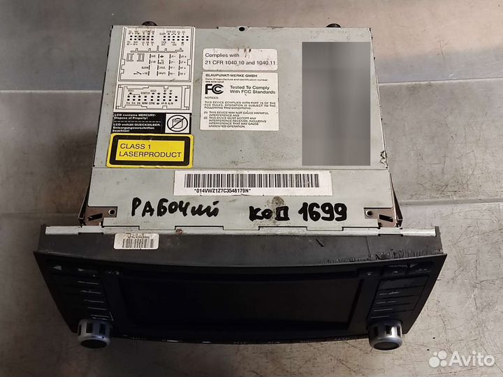 Магнитола RNS-2 потёртые кнопки VW Туарег 7L