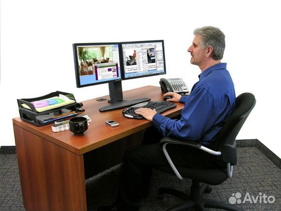 Ergotron 33-396-085 кронштейн для 2-х мониторов