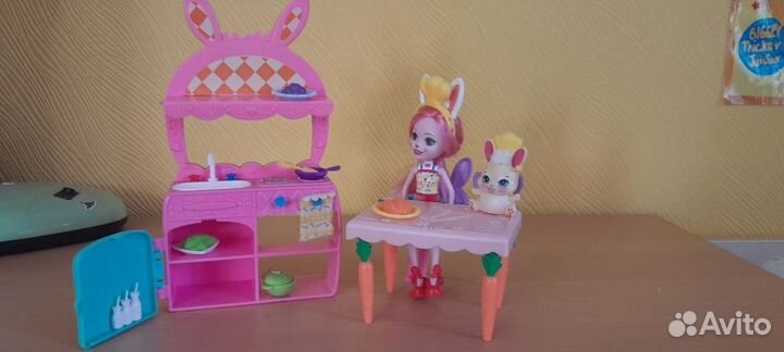 Enchantimals-наб.Саванна,Кролик-повар,Кролик в сад