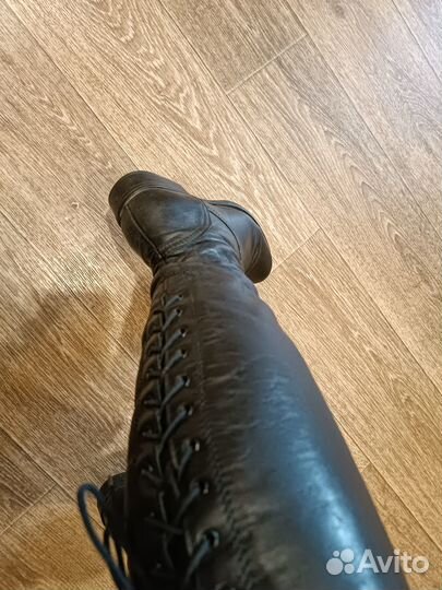 Сапоги женские натуральная кожа 37