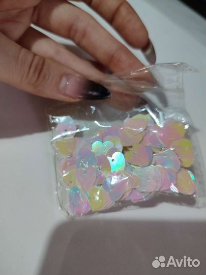 Пайетки розовые/малиновые