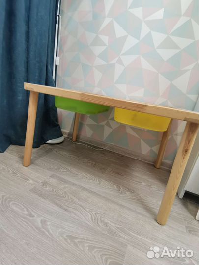 Детский столик IKEA с контейнерами труфаст